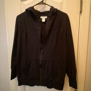 Motherhood Black Maternity Hoodie